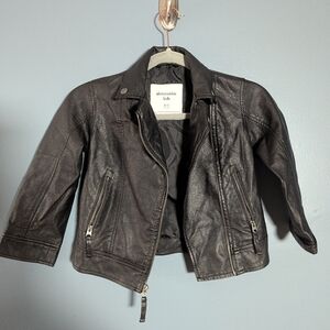 Abercrombie And Fitch Kids Faux Leather Jacket Size 5/6